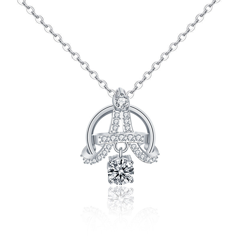 925 2024 silver moissanite felix pendant