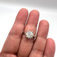 Snowflake & Hearts Moissanite 925 Sterling Silver Ring_SG