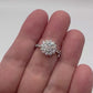 Starburst Moissanite Halo 925 Sterling Silver Ring_SG