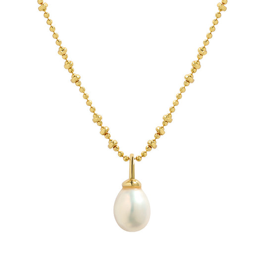 Single Freshwater Cultured Pearl Necklace (925 Silver)